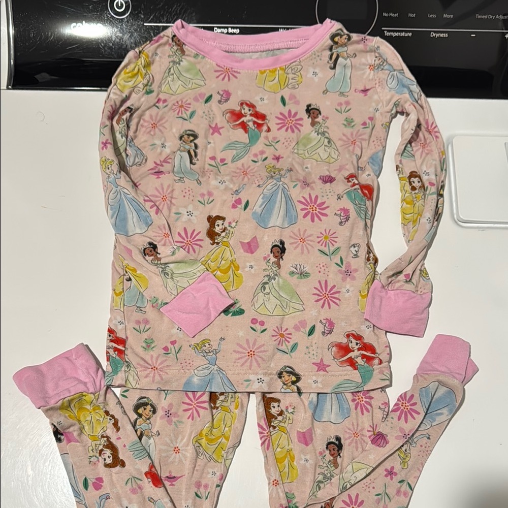 Little sleepies Disney Princess Pink Kids Pajamas
